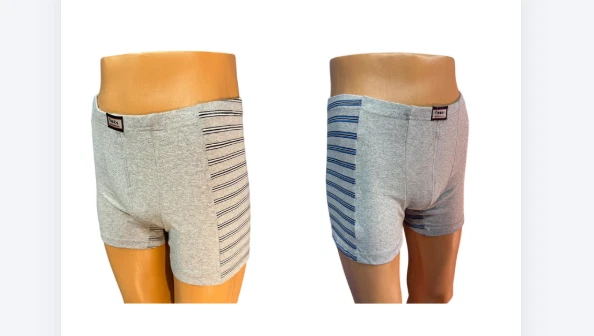 Herren Boxershorts 2er-Pack Baumwolle — Retroshorts Weiß