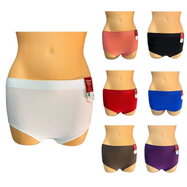 Damen Slip Seamless gepunktet — Komfort-Panty S bis 2XL