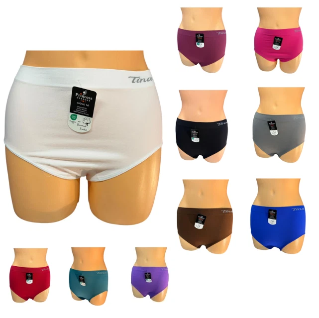 Damen Slip Baumwolle Seamless — Stretch-Panty S bis 3XL