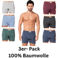 3er Pack Herren Boxer Shorts Baumwolle Boxershorts Unterwäsche S-3XL Farbmix