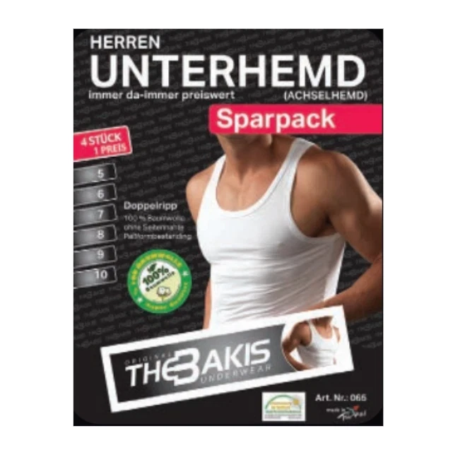 Teilen Herren Unterhemd Feinripp 100% Baumwolle Achselhemd Tanktop Gr. 5-13 S-6XL