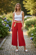 Sommerhose mit Gürtel