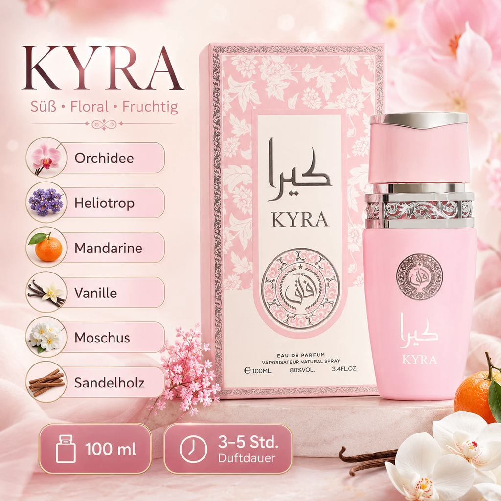 Kyra Damen Parfum Eau de Parfum 100ml Kyra & Frappé orientalisch süß