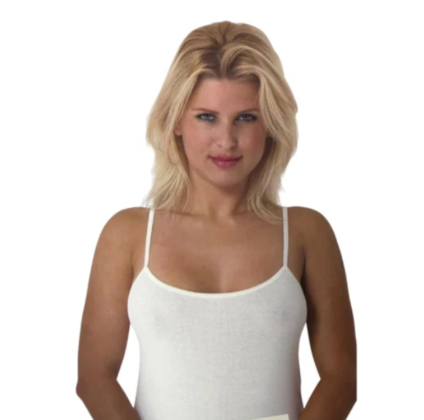 2er Pack Damen Unterhemd Baumwolle Top Spaghettiträger/Breitträger 36-58 S-3XL