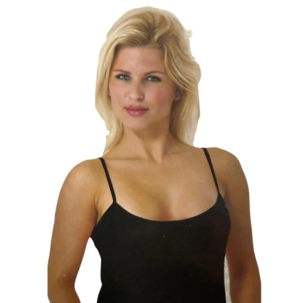 2er Pack Damen Unterhemd Baumwolle Top Spaghettiträger/Breitträger 36-58 S-3XL