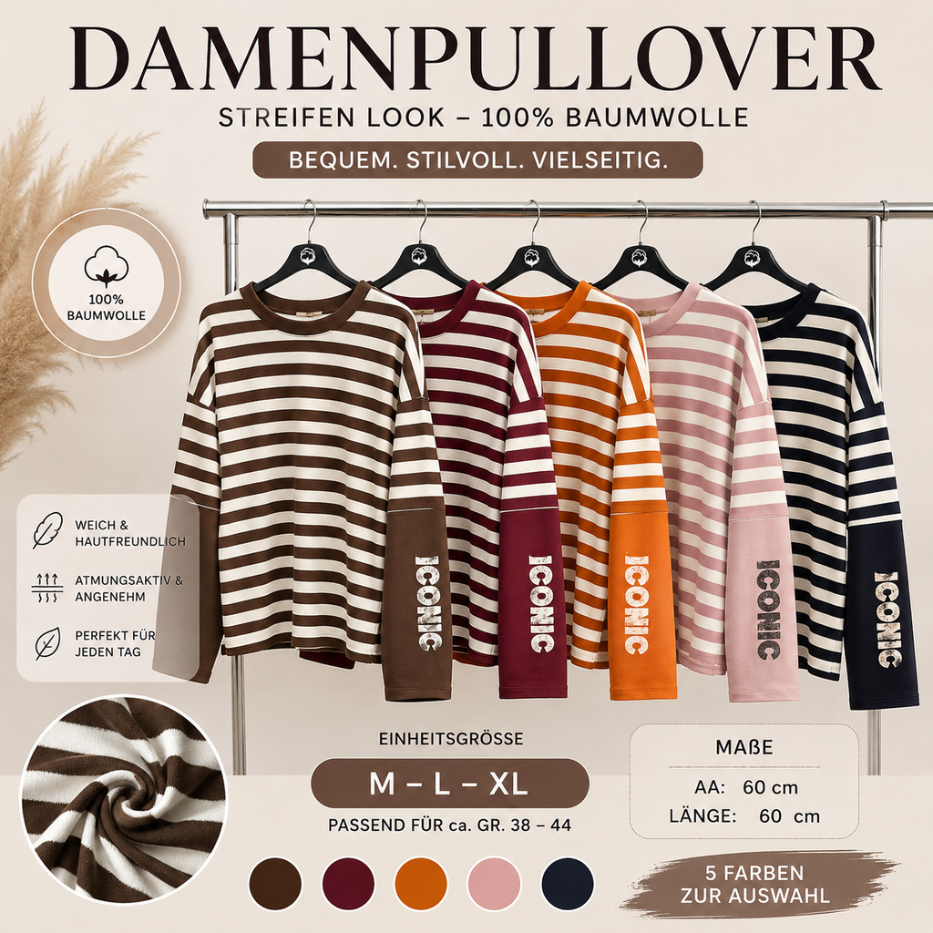 Damenpullover Stripe Iconic