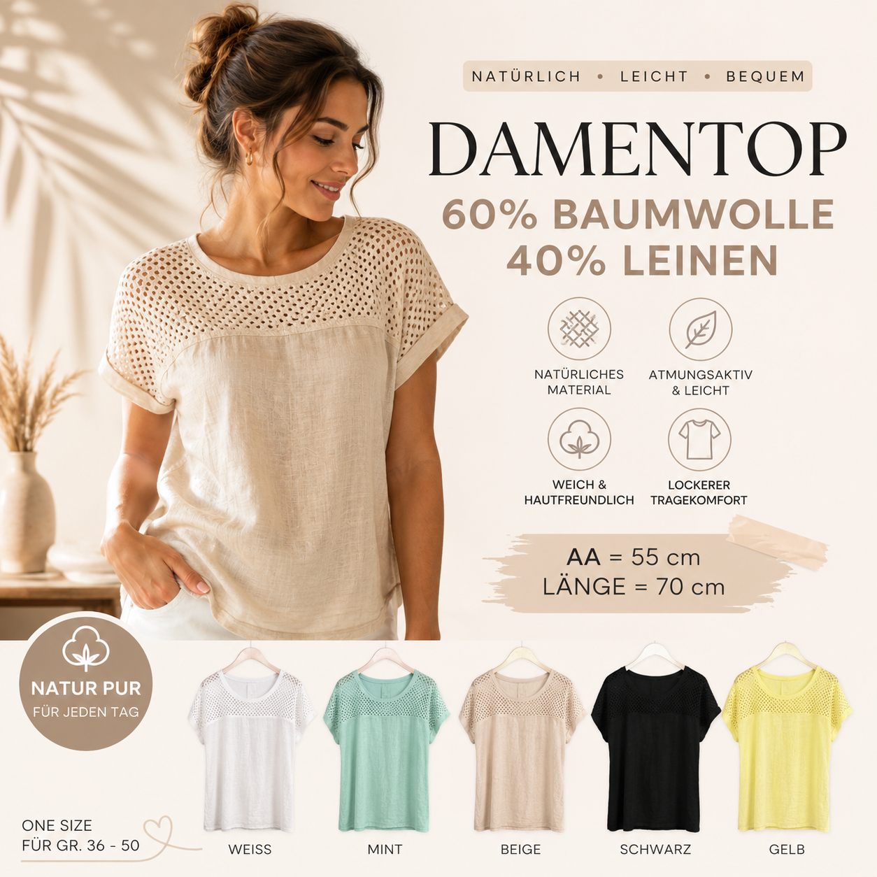 Damentop "Sabrina"
