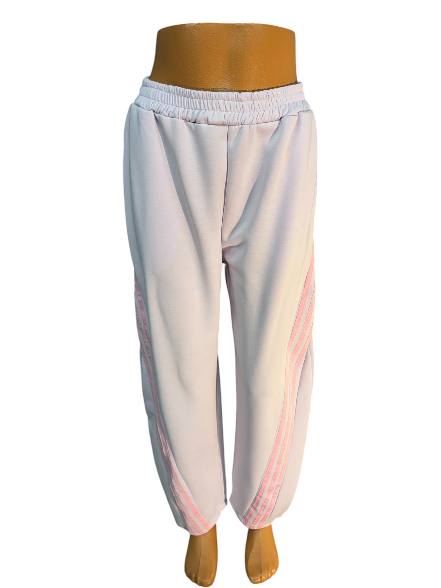 Damen Jogginghose Italien — Viscose Streifen Freizeithose One Size