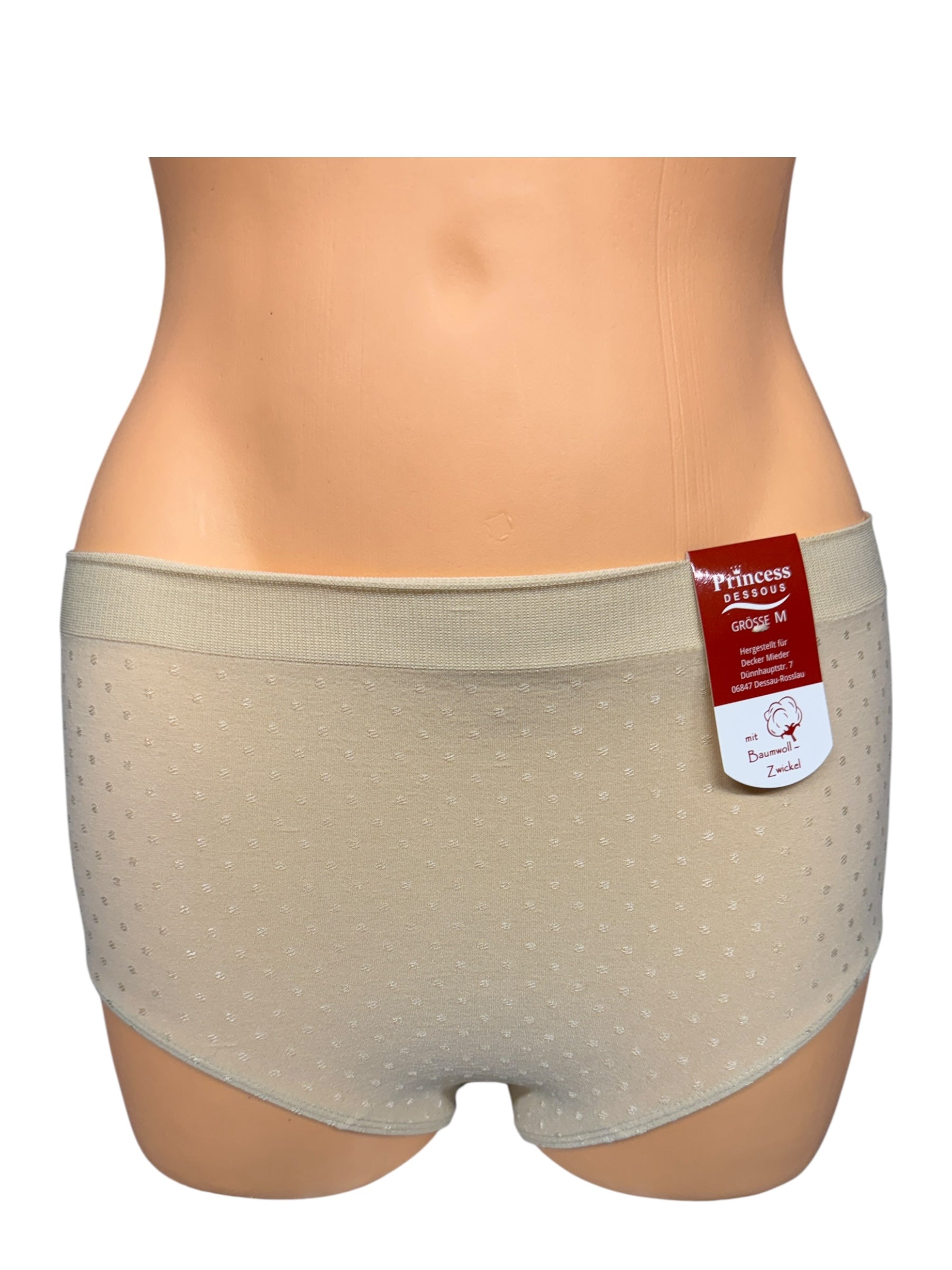 Damen Slip Seamless gepunktet — Komfort-Panty S bis 2XL