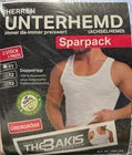 Herren Unterhemd 2er-Pack Doppelripp Weiß — Große Größen 4XL–6XL
