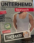 Herren Unterhemd 2er-Pack Doppelripp Weiß — Große Größen 4XL–6XL