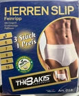 Herren Slip 3er-Pack Weiß Baumwolle Feinripp — mit Eingriff S–3XL