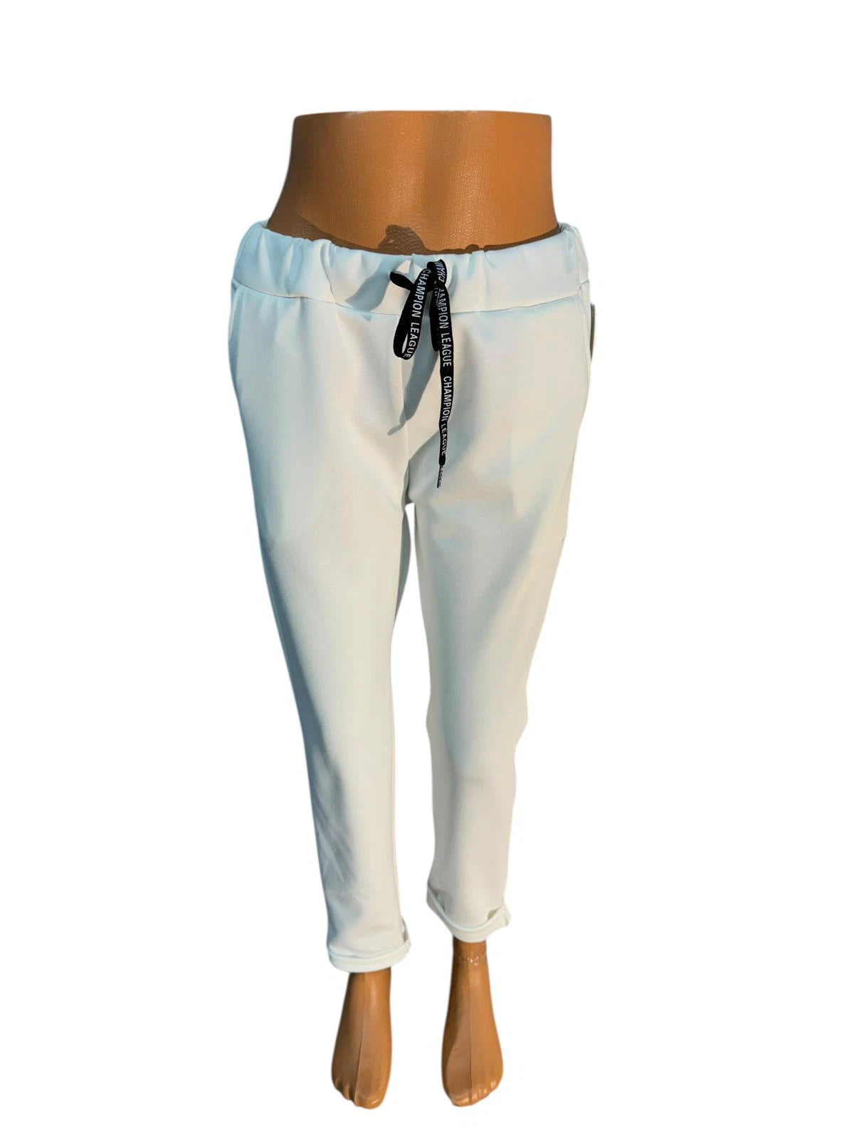 Damen Sommerhose Jogger One Size — elastisch mit Taschen