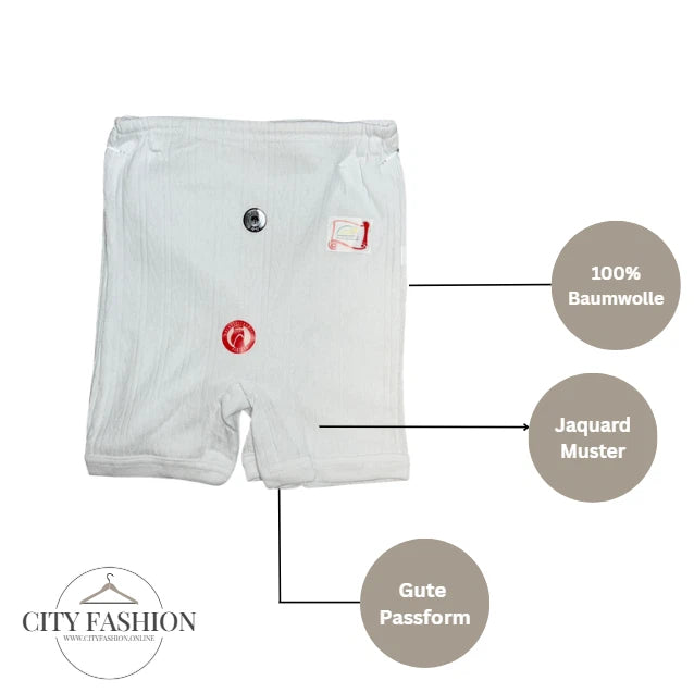 Damen Panty mit Bein 3er-Pack Baumwolle — Boxerslip Gr. 36–58
