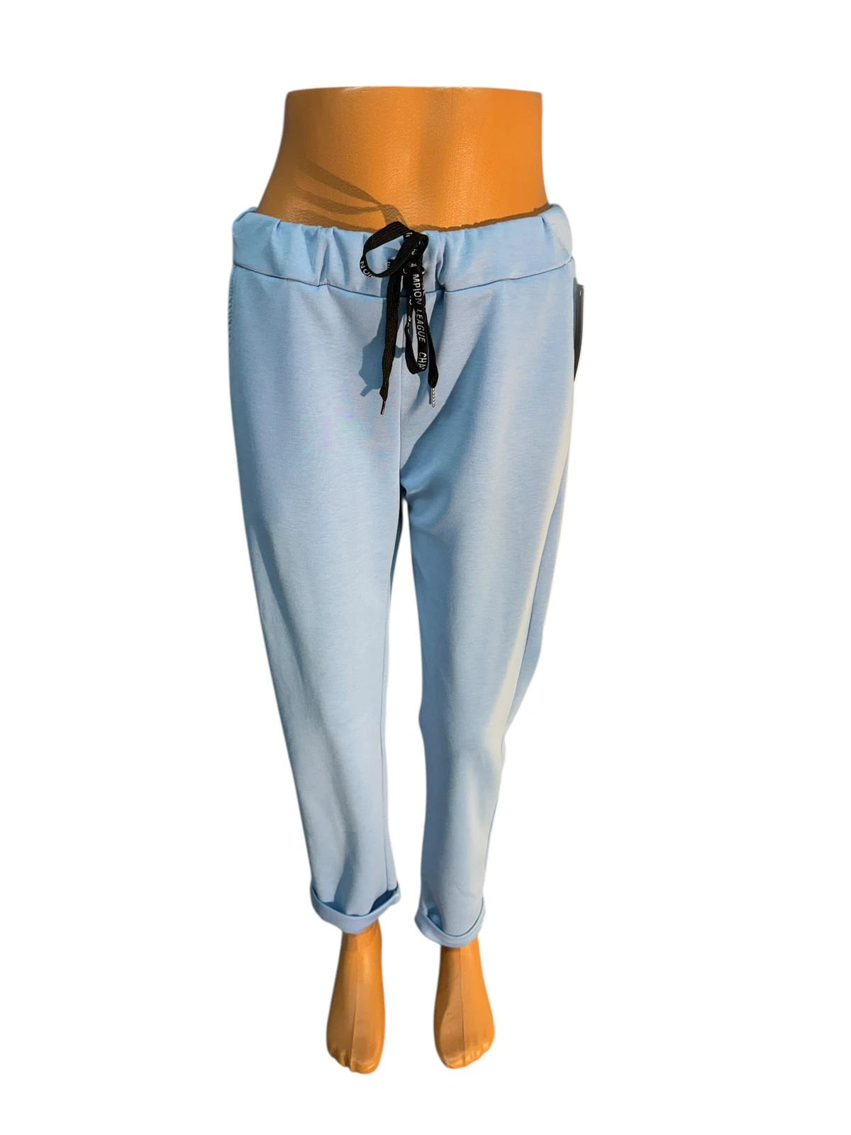 Damen Sommerhose Jogger One Size — elastisch mit Taschen