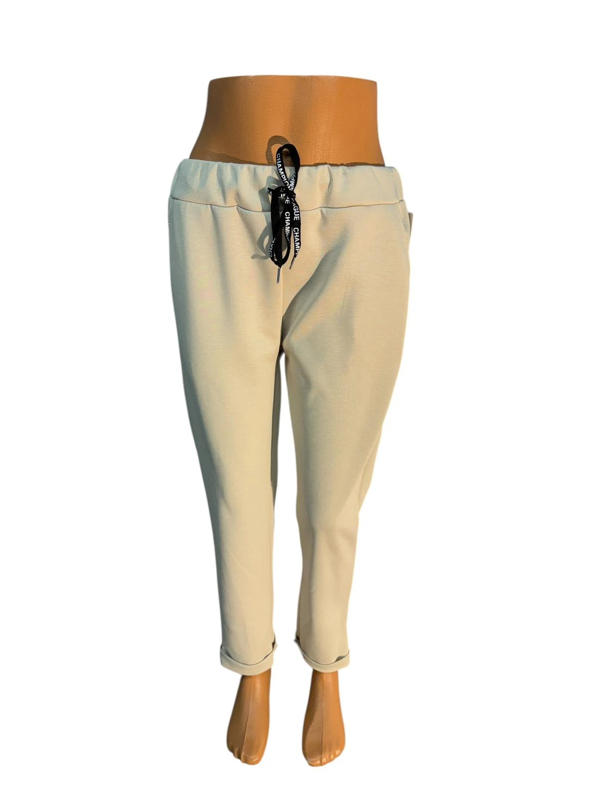 Damen Sommerhose Jogger One Size — elastisch mit Taschen