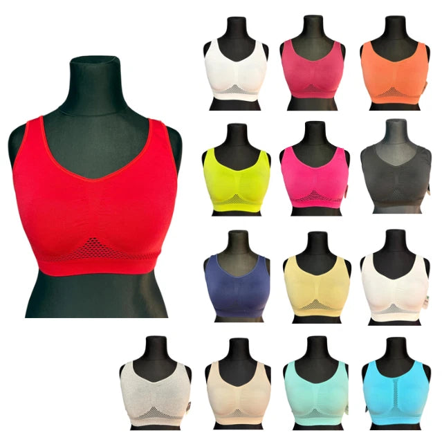 Sport-BH Seamless ohne Bügel — Bustier One Size