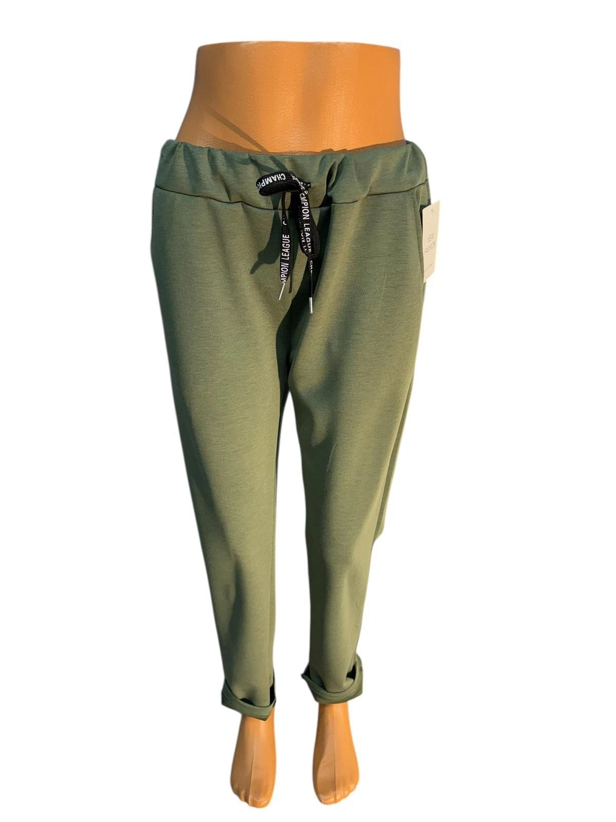 Damen Sommerhose Jogger One Size — elastisch mit Taschen
