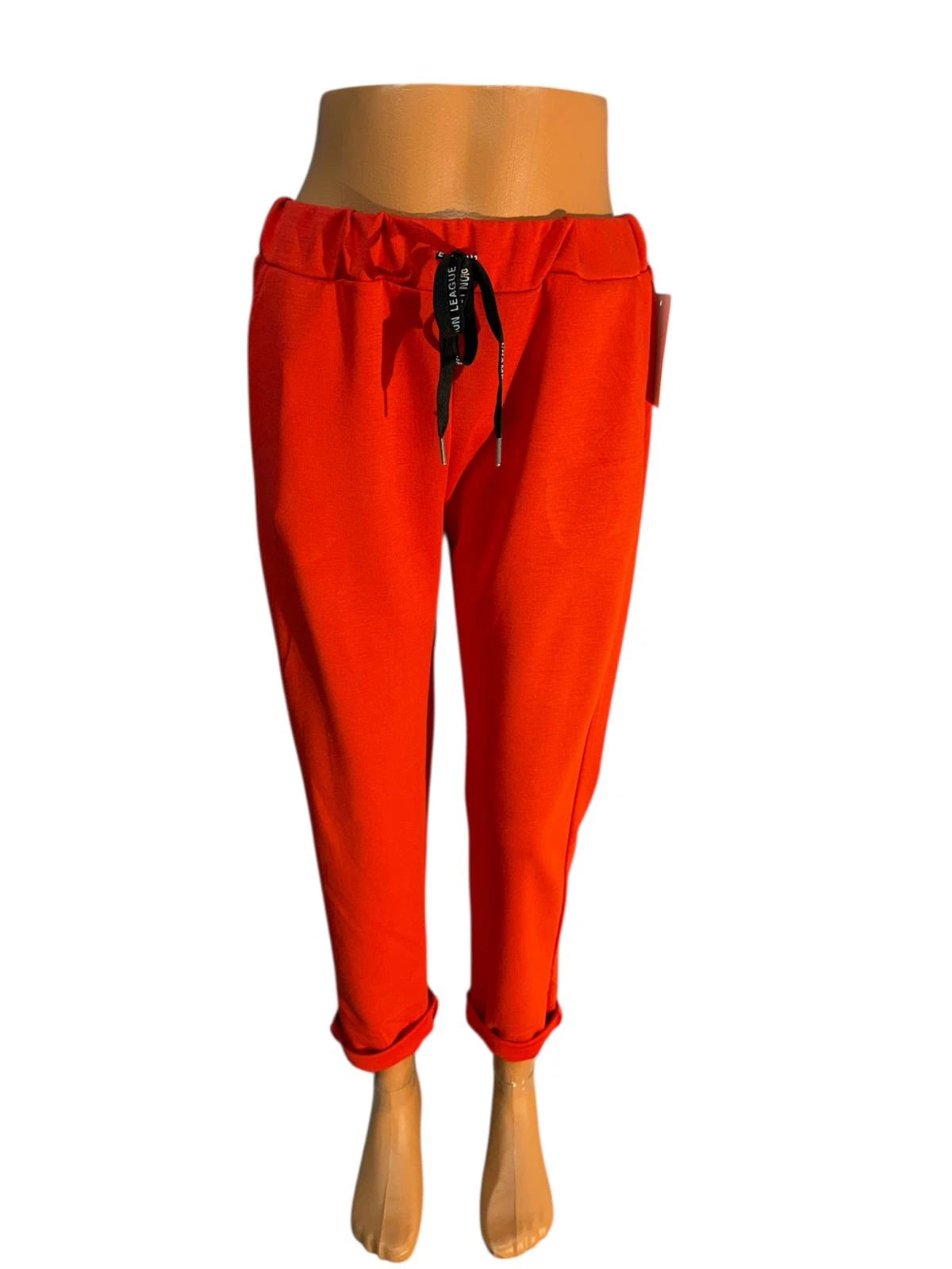 Damen Sommerhose Jogger One Size — elastisch mit Taschen